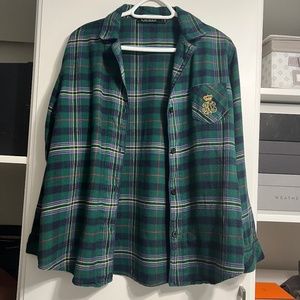 Lauren Ralph Lauren Vintage, Size L, green in cages